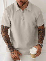 Polo zippé Manfinity Homme - Vignette | URBAÏA 