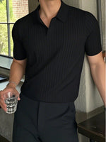 T-shirt à manches courtes côtelé - Vignette | URBAÏA 