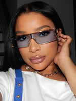 1 pièce Lunettes de mode avec monture métallique, lunettes de mode vintage. Accessoires de plage et de camping pour femmes. de base pour tenues décontractées, de bureau, de vacances, de femme. Convient pour les vestes à capuche, les robes et les chemises - Vignette | URBAÏA 