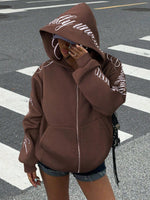 Sweat-shirt à capuche zippé - Vignette | URBAÏA 