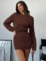 Robe col rond mini - Vignette | URBAÏA 