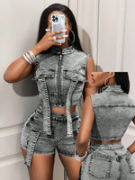 Veste en jean BamGleam - Vignette | URBAÏA 