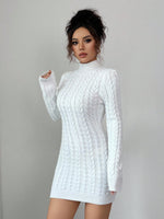 Elenzga Robe en tricot à col - Vignette | URBAÏA 