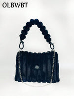 Sac à l'épaule en peluche - Vignette | URBAÏA 