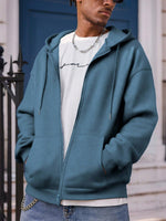 Sweat-Shirt à capuche unicolore décontracté - Vignette | URBAÏA 