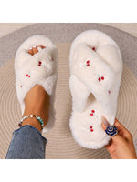 Mules brodées avec nœud - Vignette | URBAÏA 