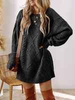 Acelitt Robe en tricot texturé - Vignette | URBAÏA 