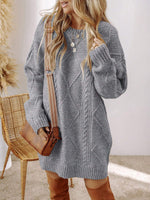 Acelitt Robe en tricot texturé - Vignette | URBAÏA 