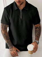 Polo zippé Manfinity Homme - Vignette | URBAÏA 